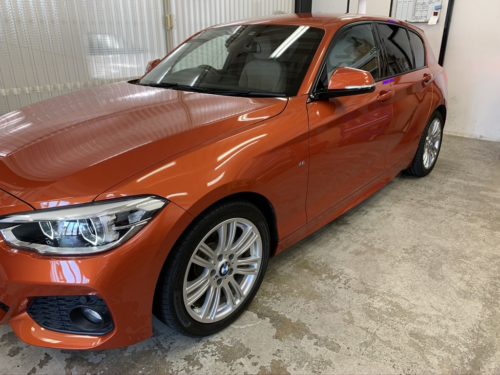 BMW 118i カーフィルム施工　From 兵庫県　西宮市